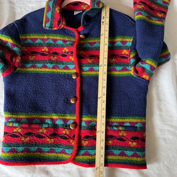 Benetton Vintage Wool Sweater Cardigan - Picture 6 of 10